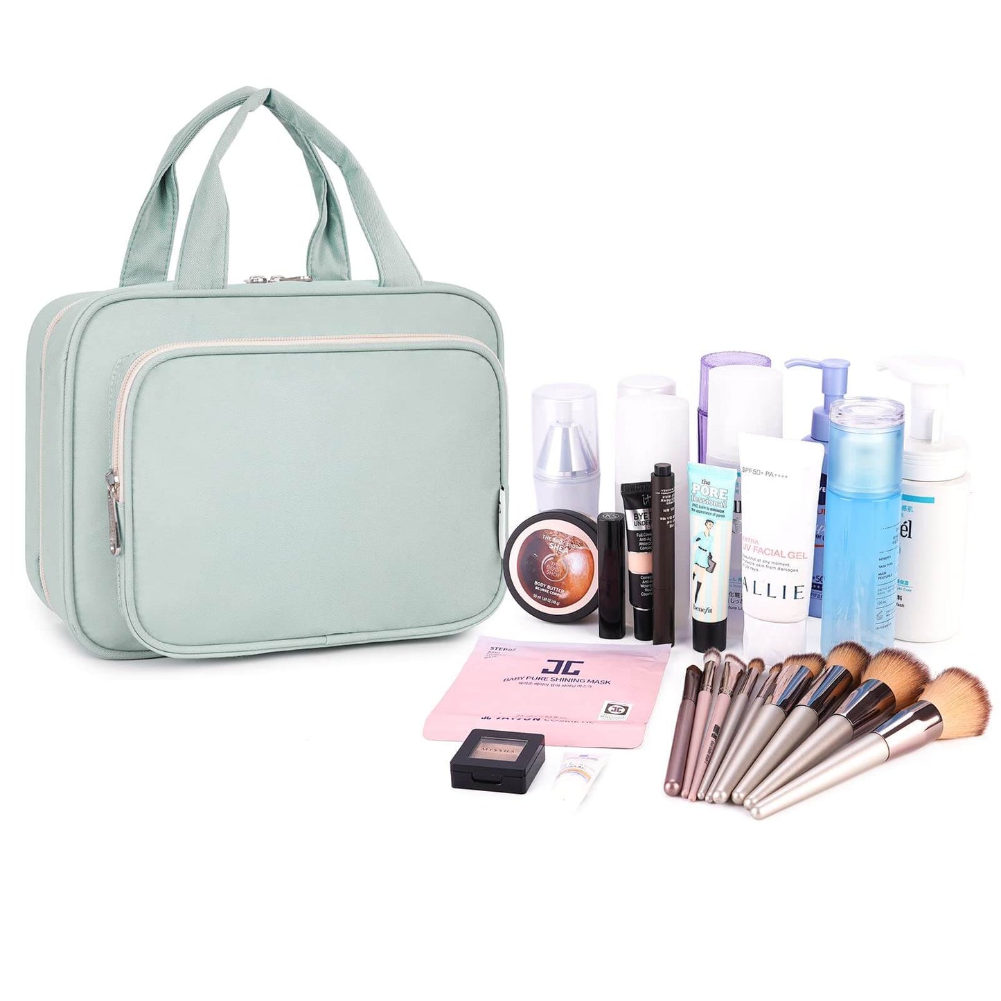 Narwey Hanging Toiletry Bag for Women Travel Makeup Bag