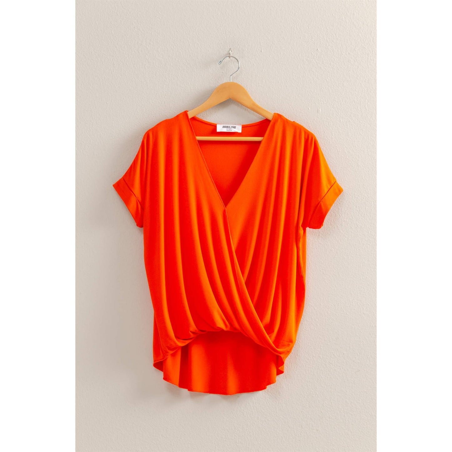 Short Sleeve Surplice Top