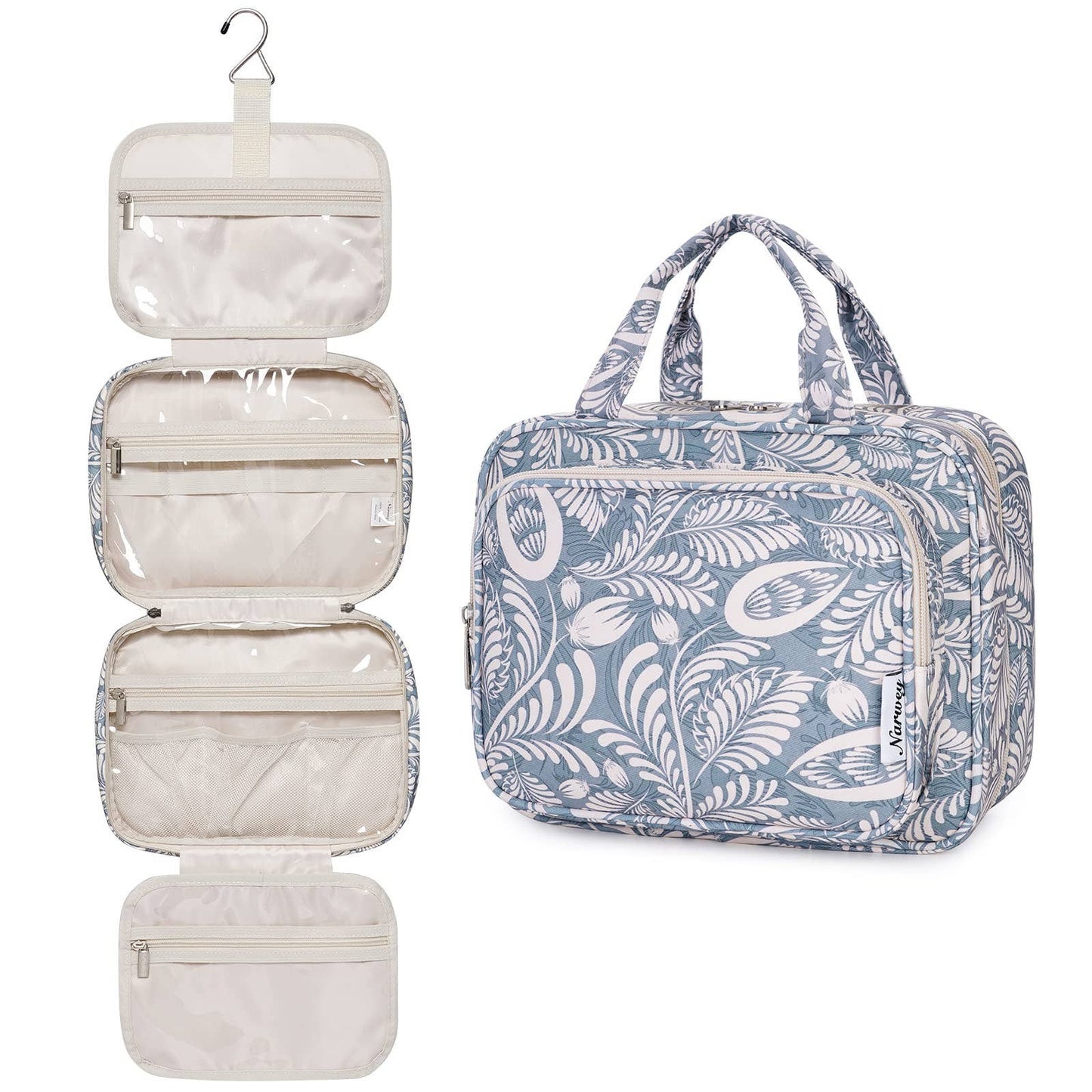 Narwey Hanging Toiletry Bag for Women Travel Makeup Bag