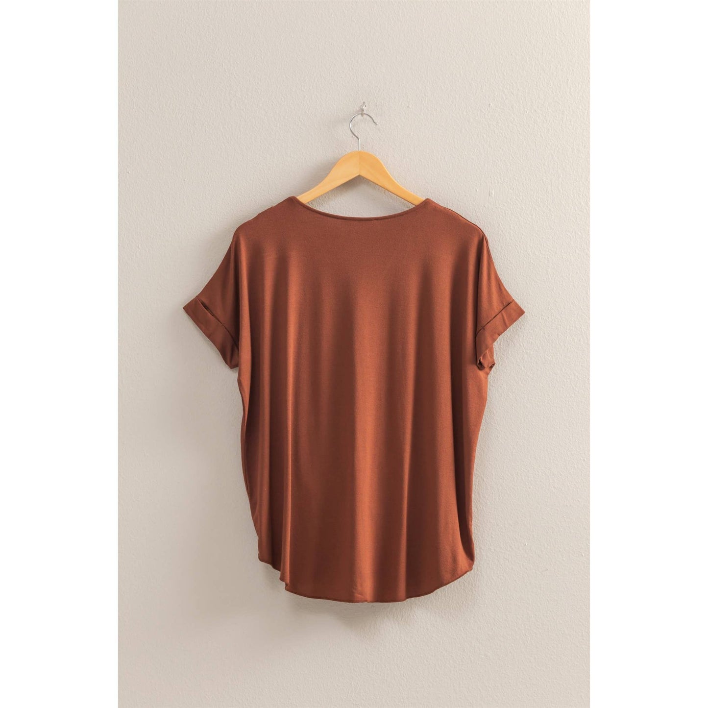 Short Sleeve Surplice Top