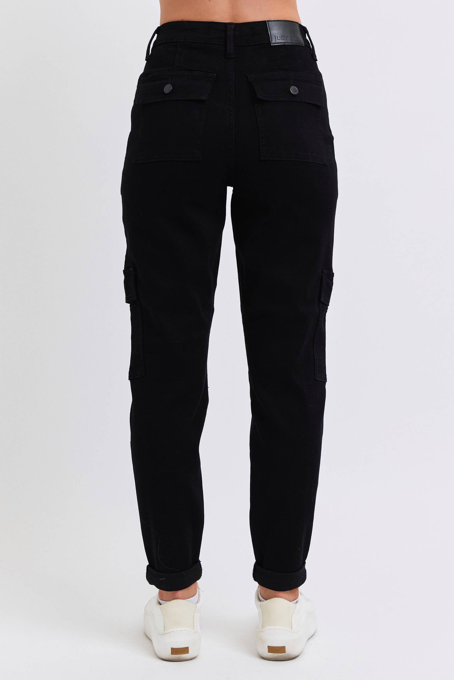 High Waisted Cargo Cuffed Jogger