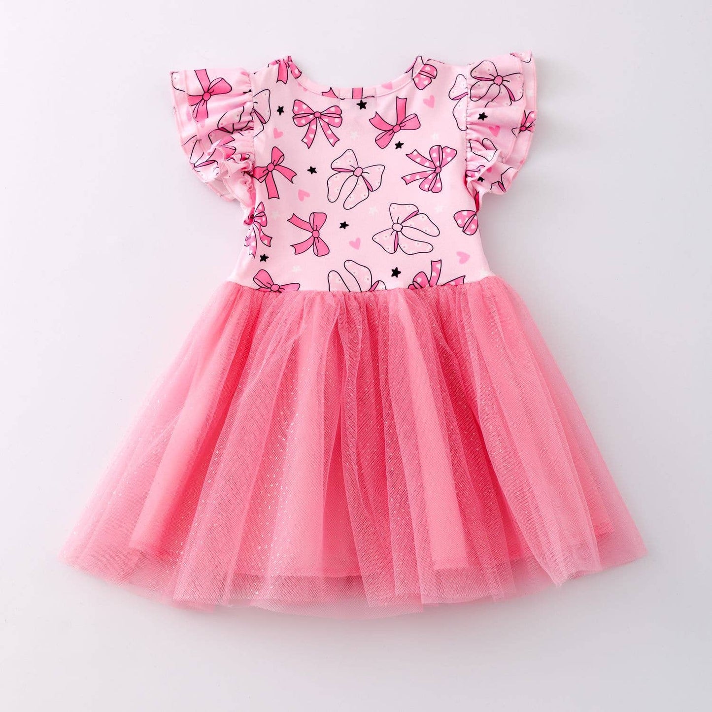Coquette Bow Tutu Girls Dress