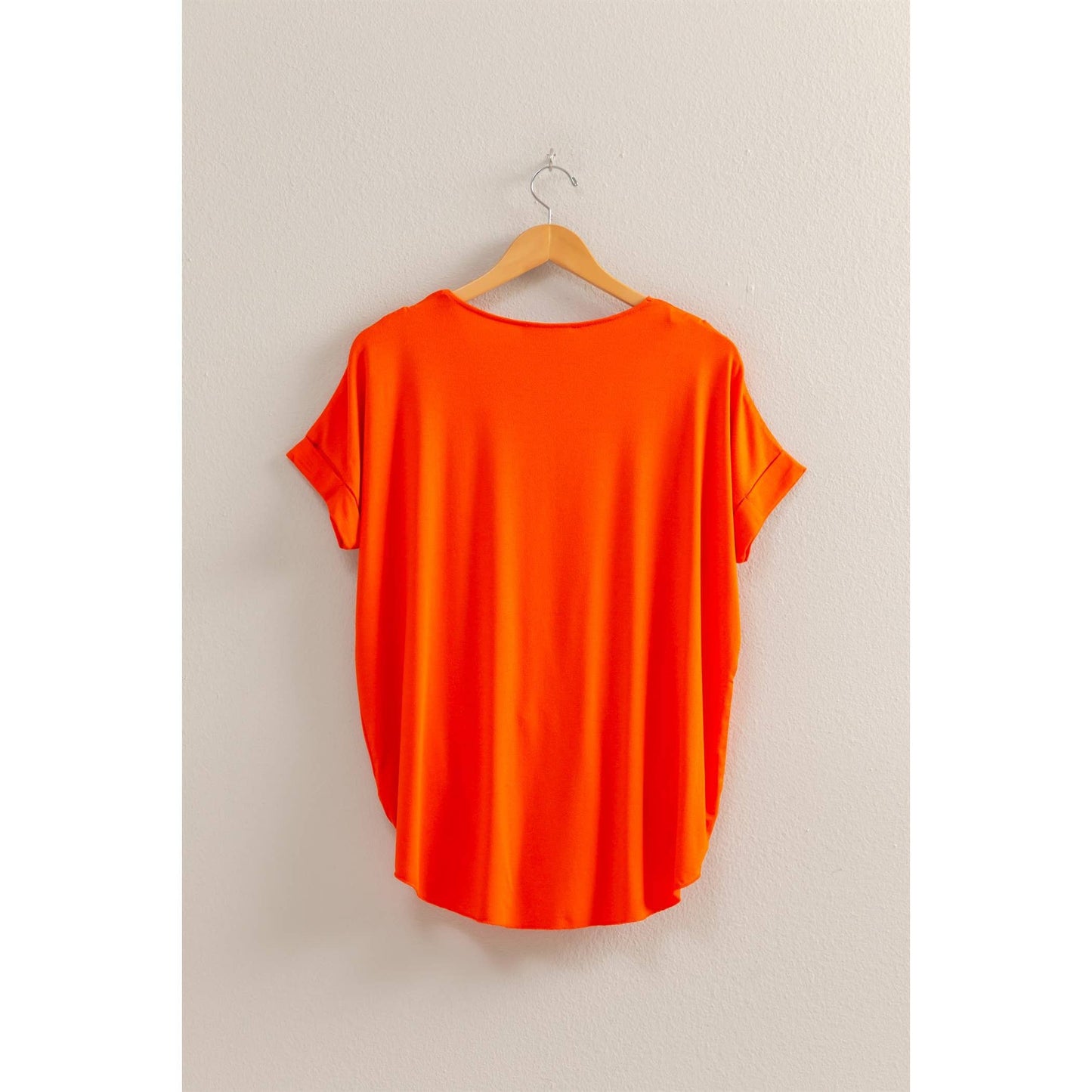 Short Sleeve Surplice Top