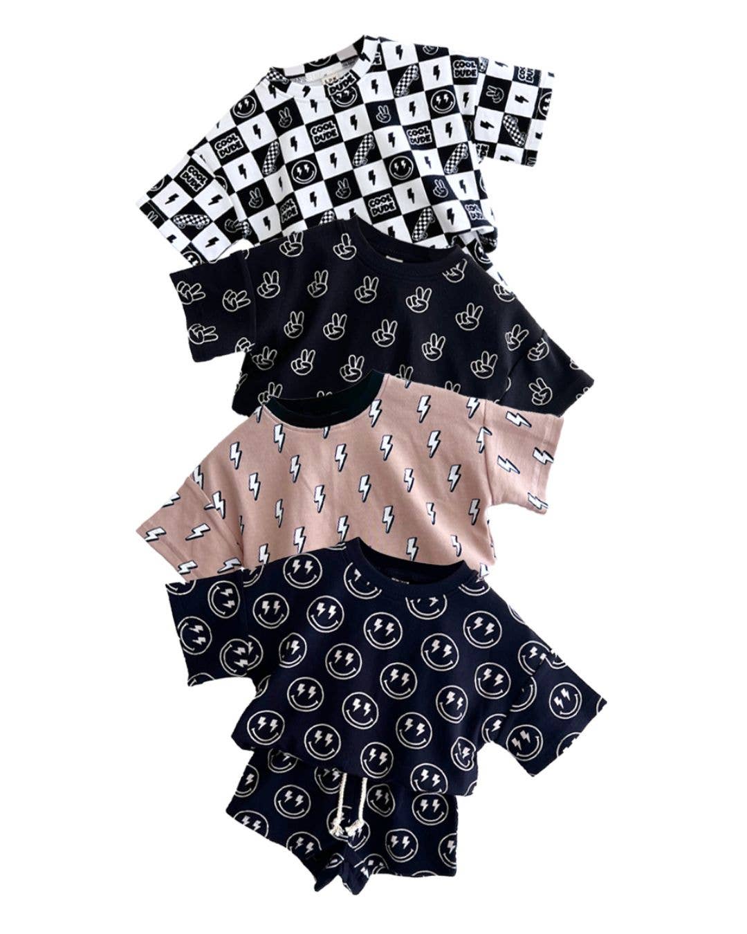 Kid's Shorts Set | Electric Smiley