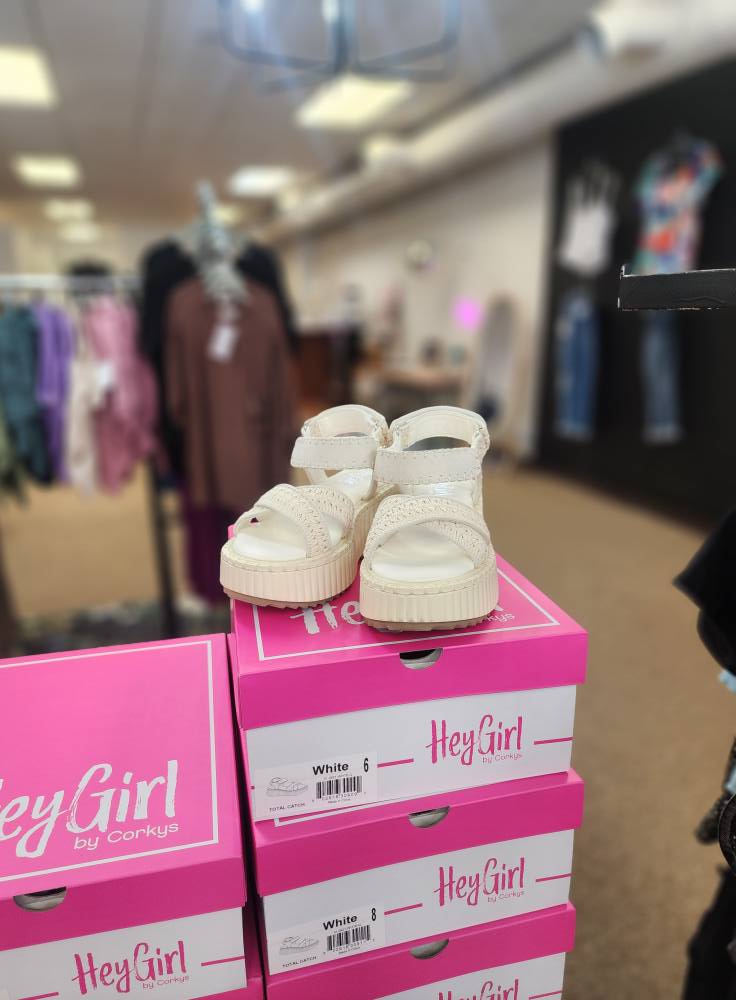Corky's Platform Sandal White