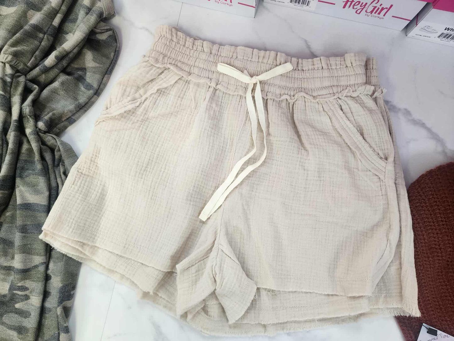Favorite Linen Shorts - Mauve