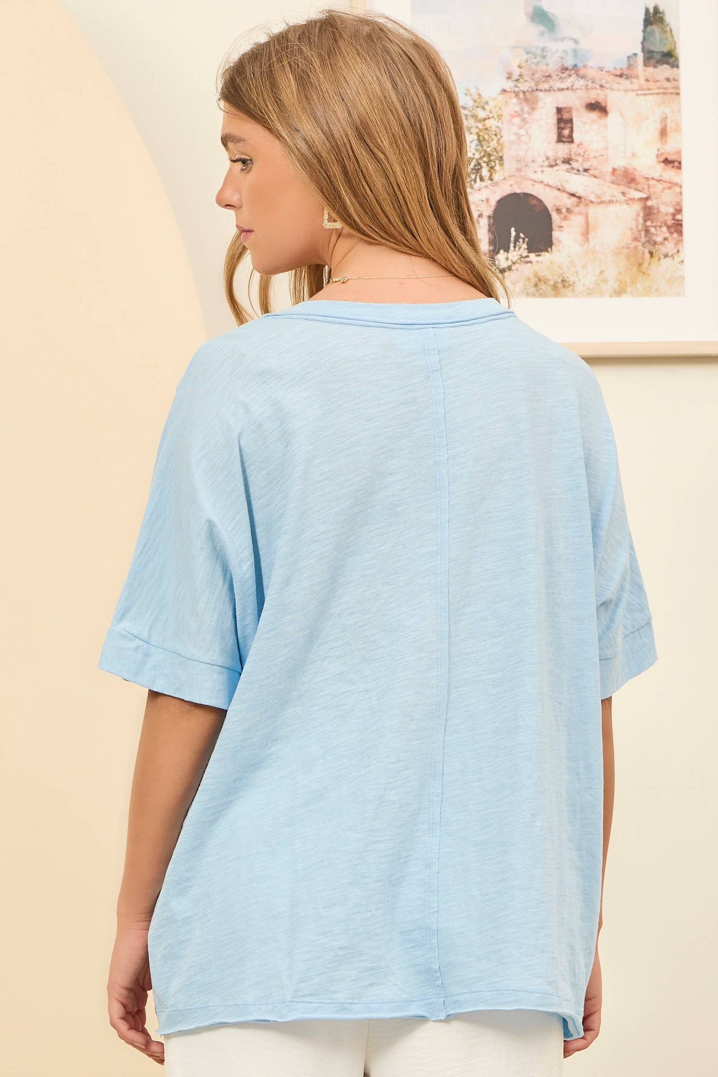 Front Pocket Breathable Cotton Top