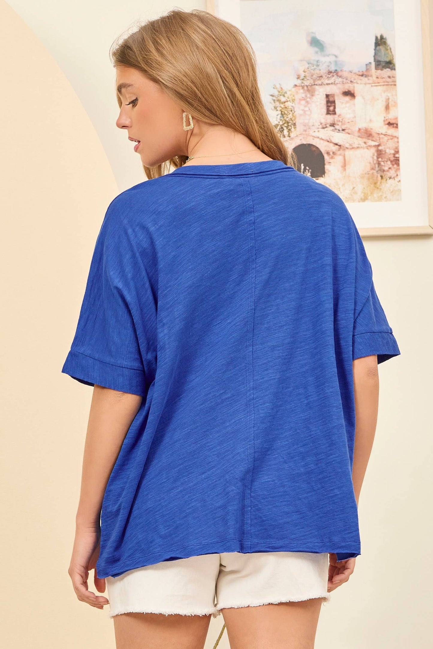 Front Pocket Breathable Cotton Top