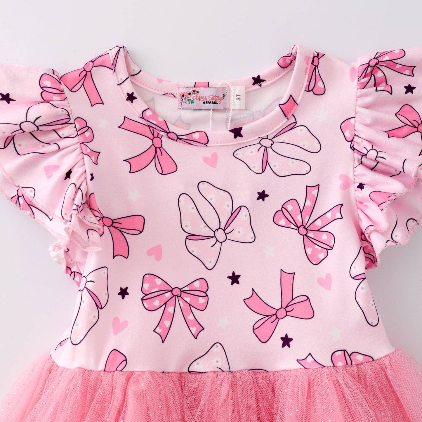 Coquette Bow Tutu Girls Dress