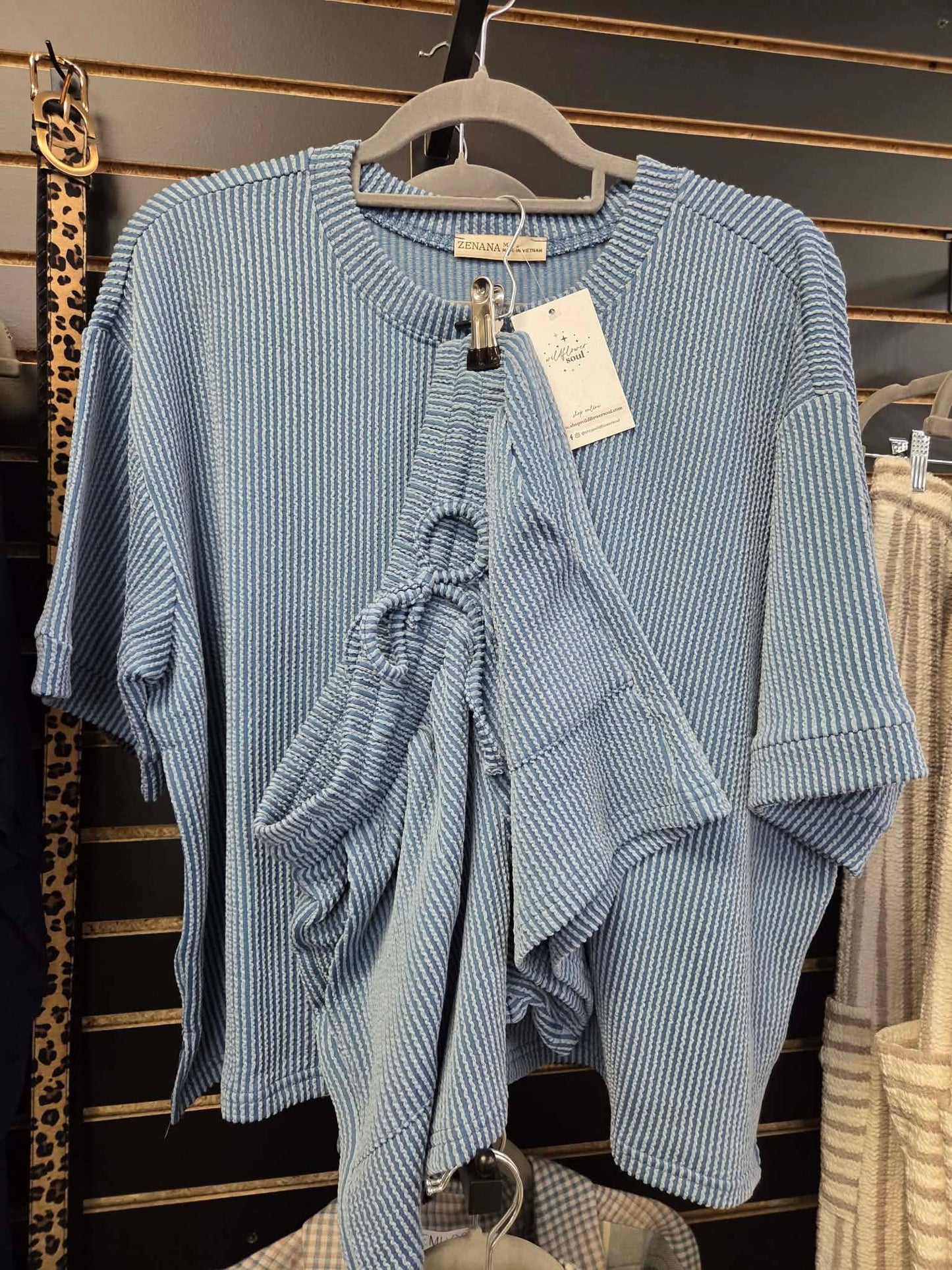 Corded Shorts Set