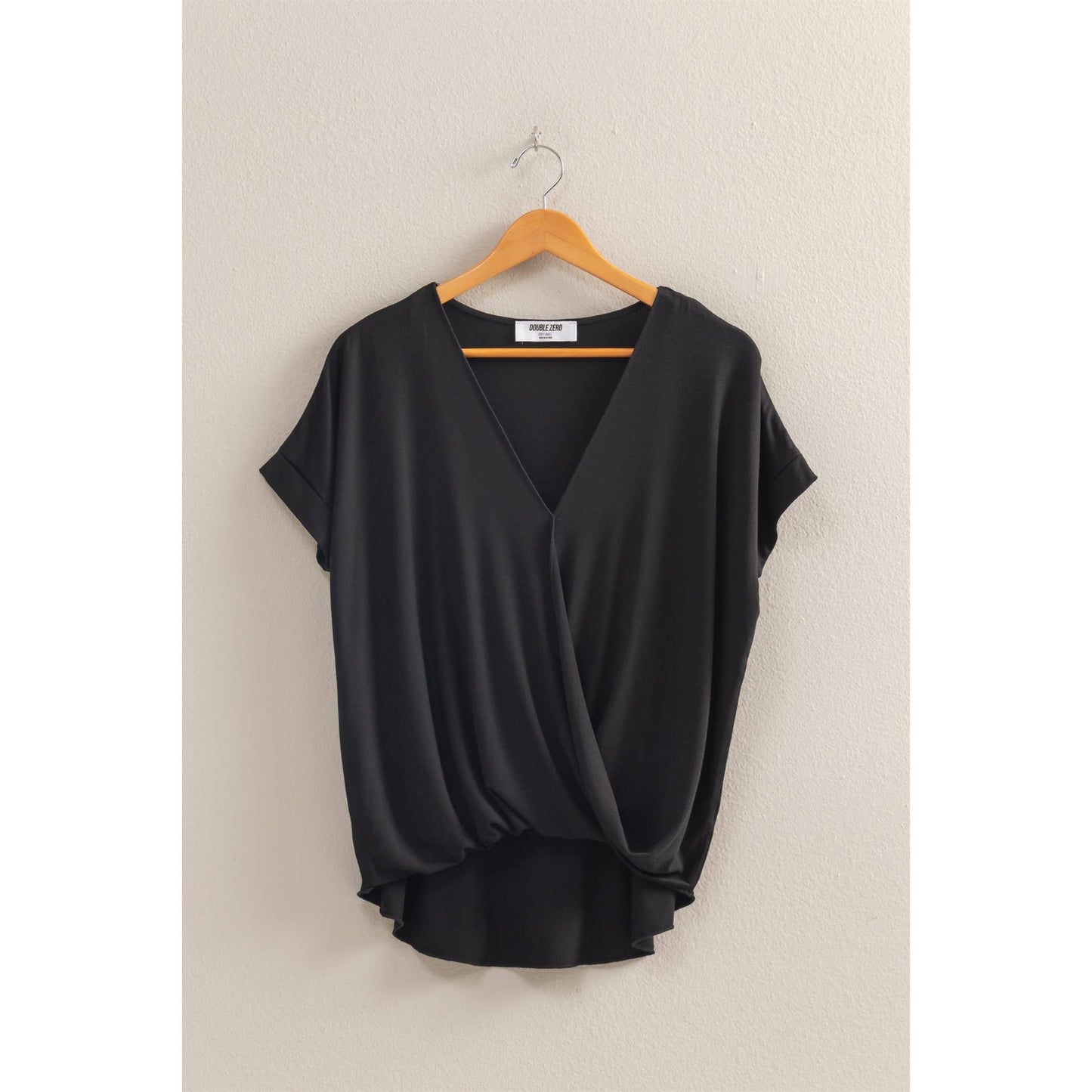 Short Sleeve Surplice Top