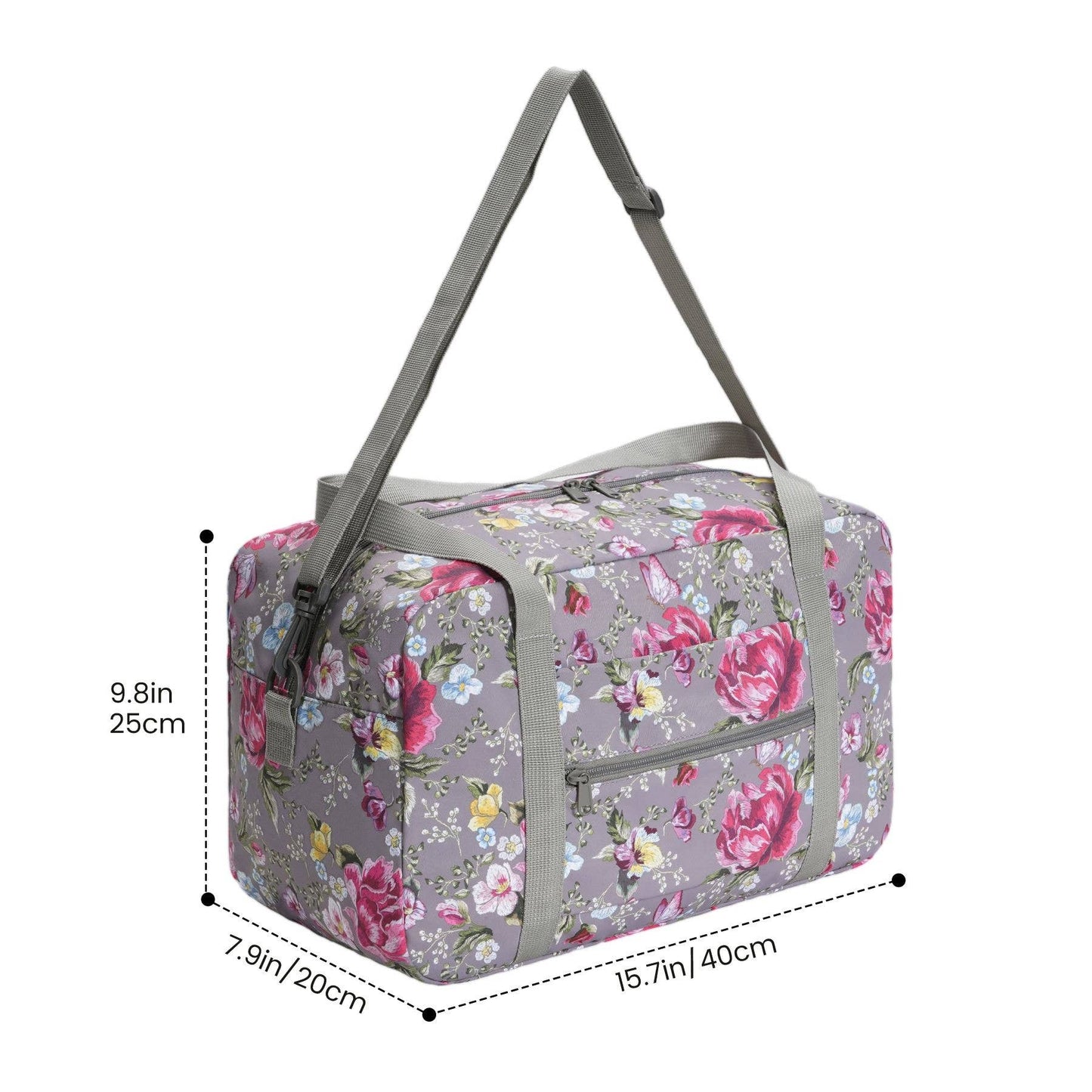 Printed Travel Duffel Bag 20L UnderSeat Storage For Airlines