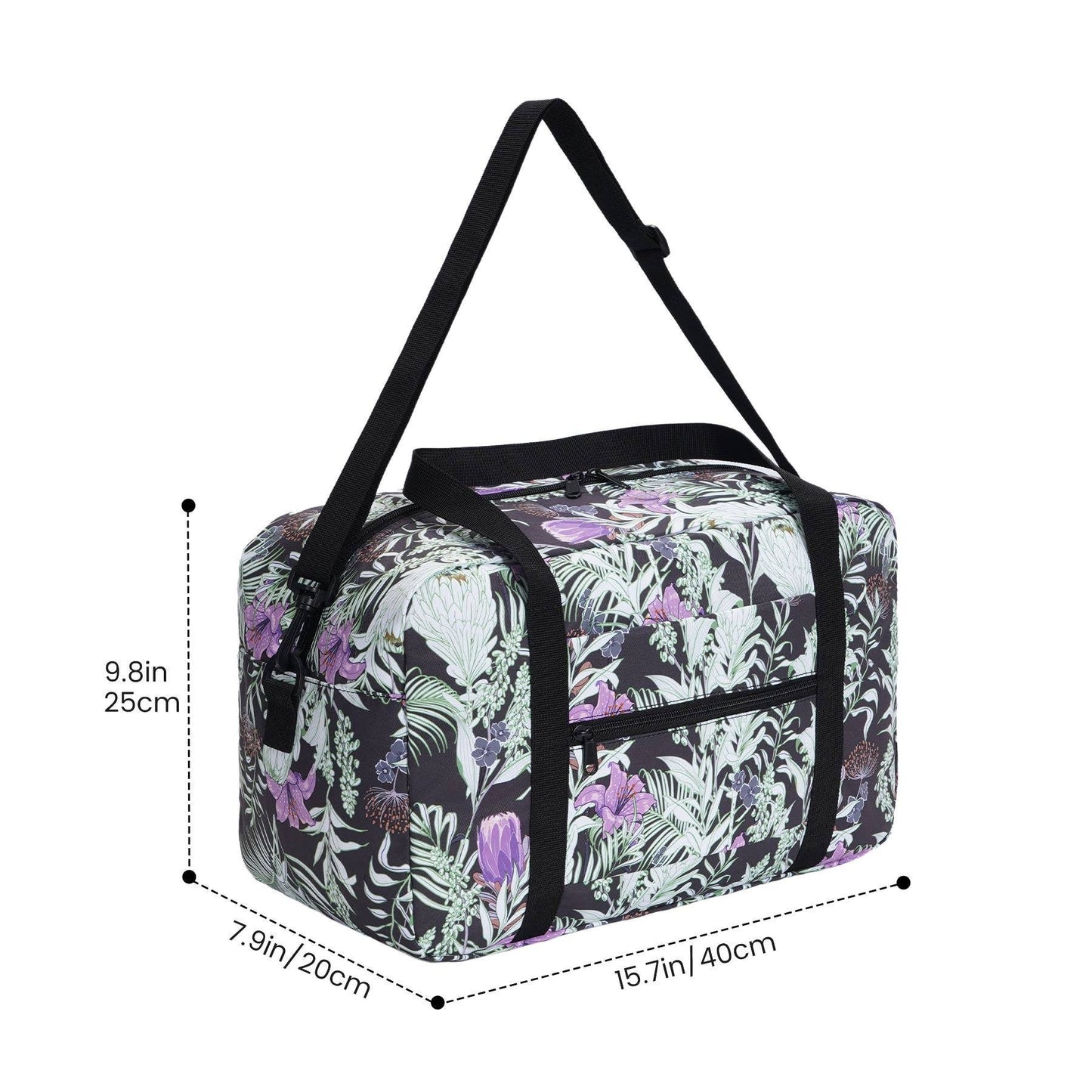 Printed Travel Duffel Bag 20L UnderSeat Storage For Airlines