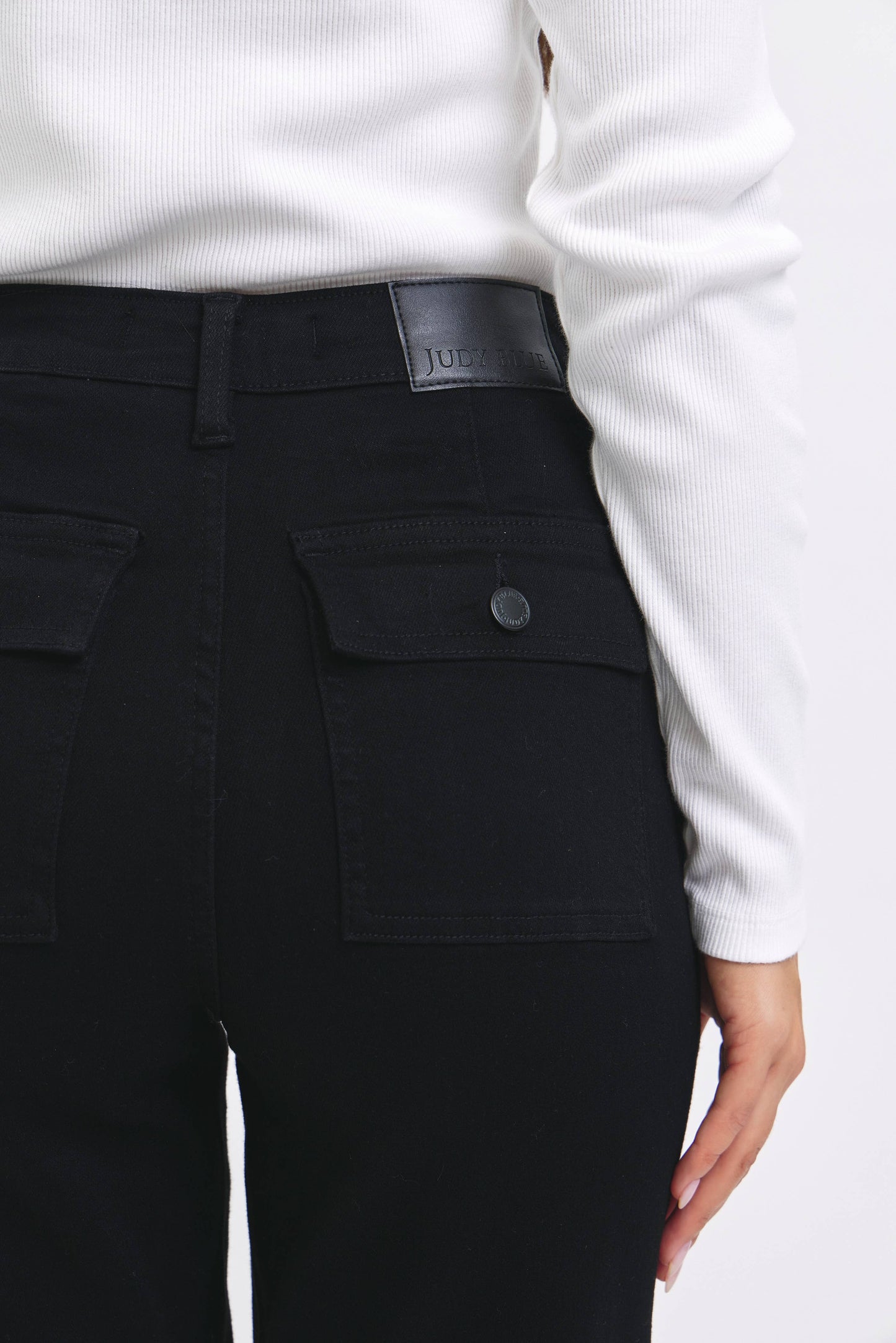 High Waisted Cargo Cuffed Jogger