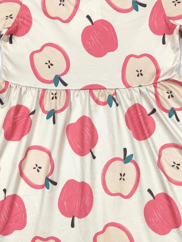 Plaid Apple Girls Dress