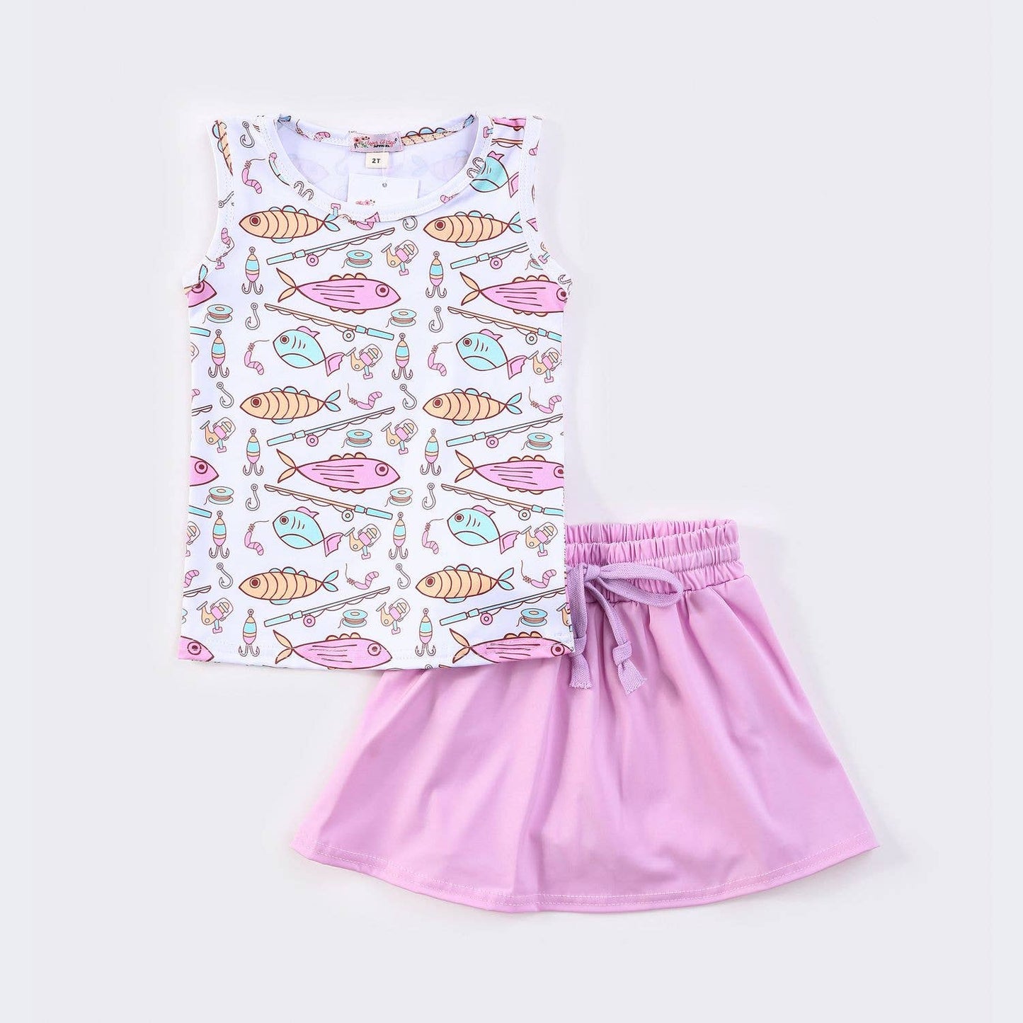 Fishing Pole Girls Skort Set