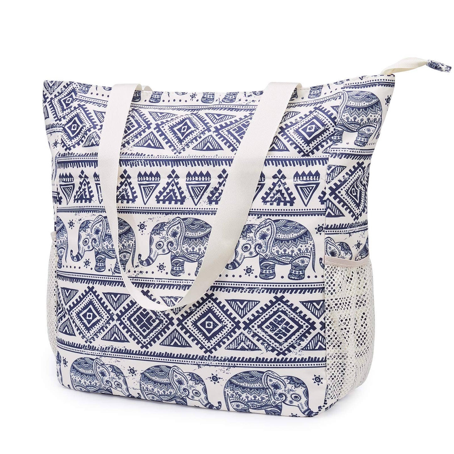 WANDF Water-resistant Beach Shoulder Tote Bag for Women