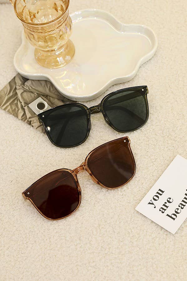 OVERSIZED ACETATE SUNGLASSES