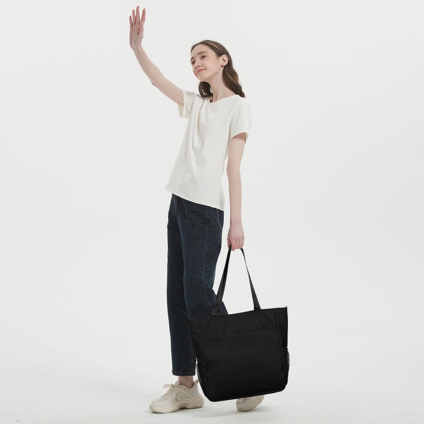 WANDF Water-resistant Beach Shoulder Tote Bag for Women