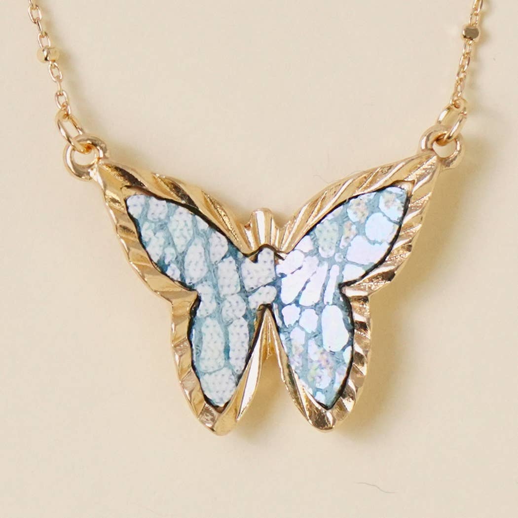 Butterfly Shaped Short Necklace