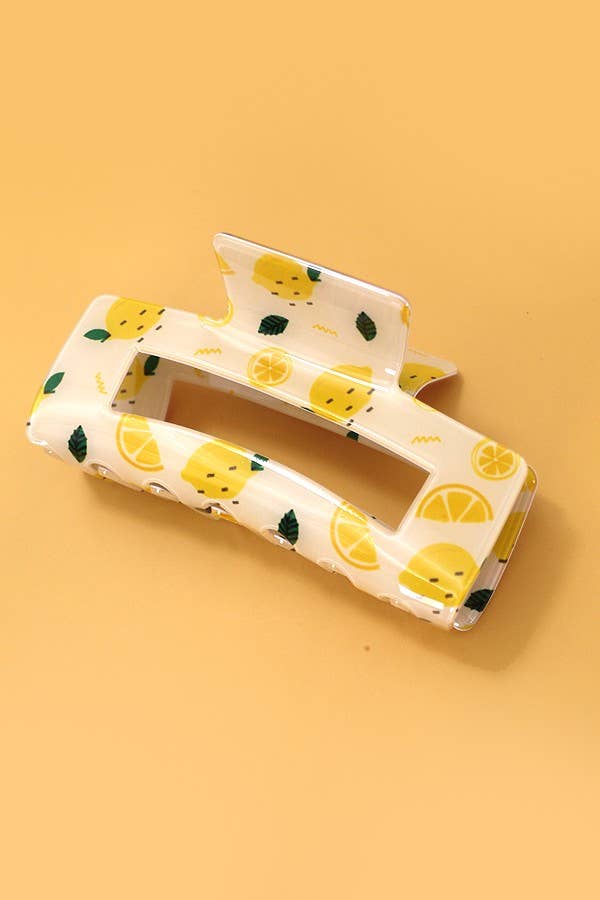 FRUITS RECTANGLE HAIR CLAW CLIPS | 40H805