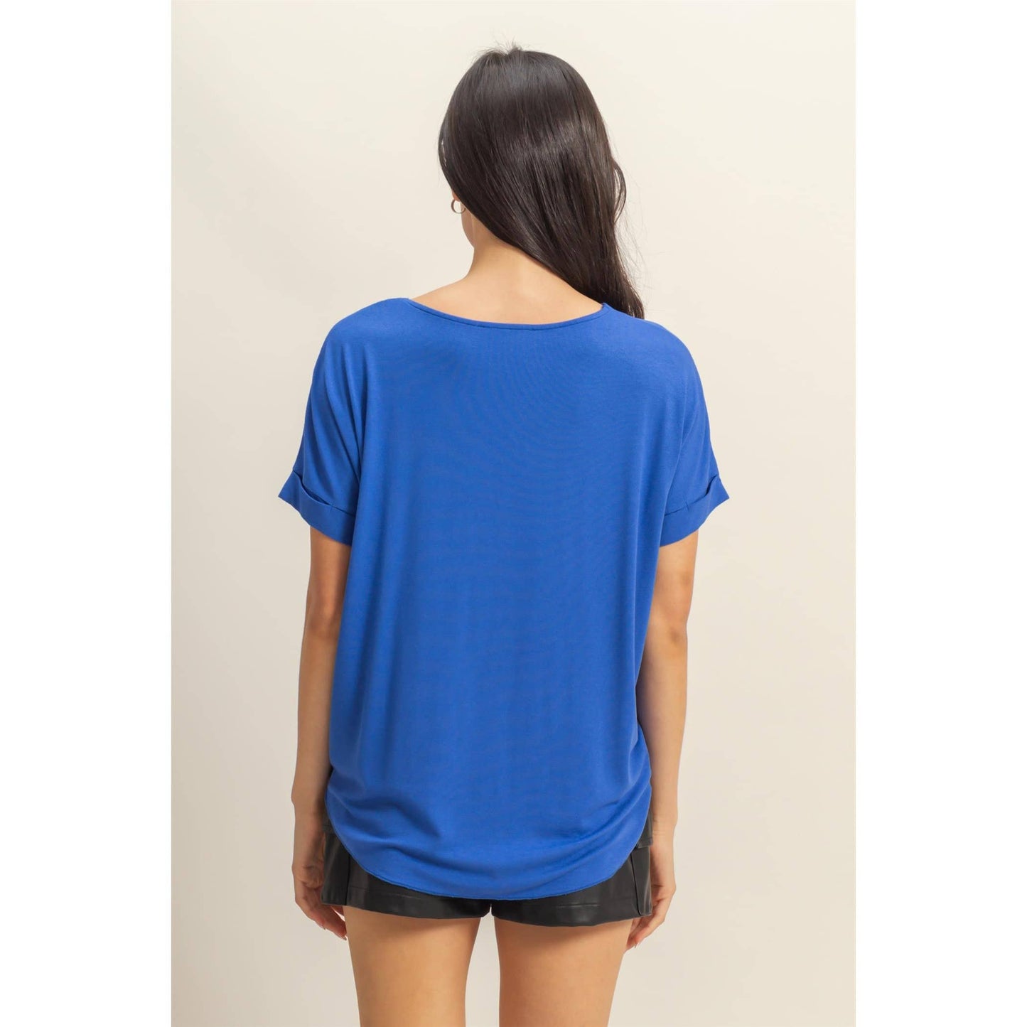 Short Sleeve Surplice Top