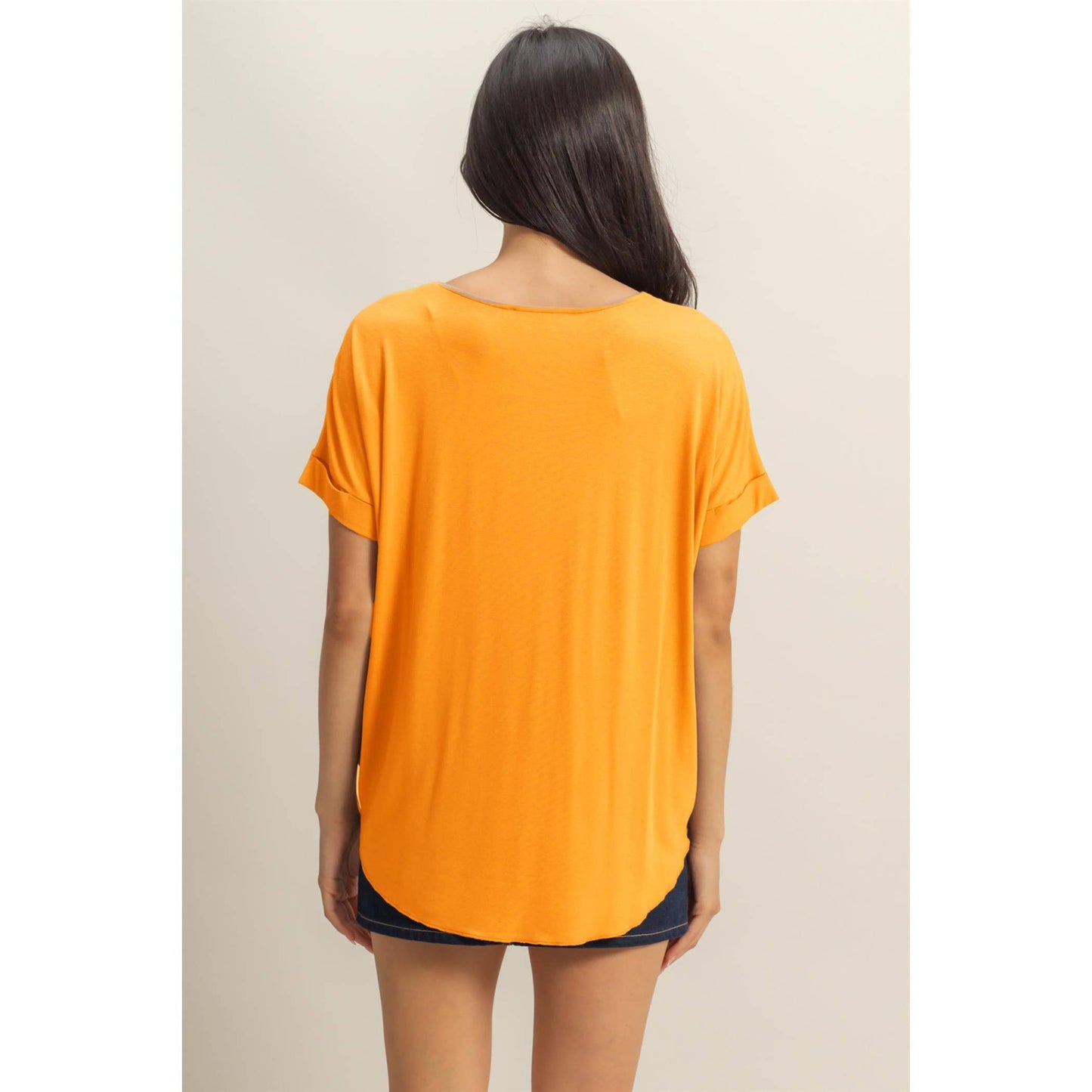 Short Sleeve Surplice Top