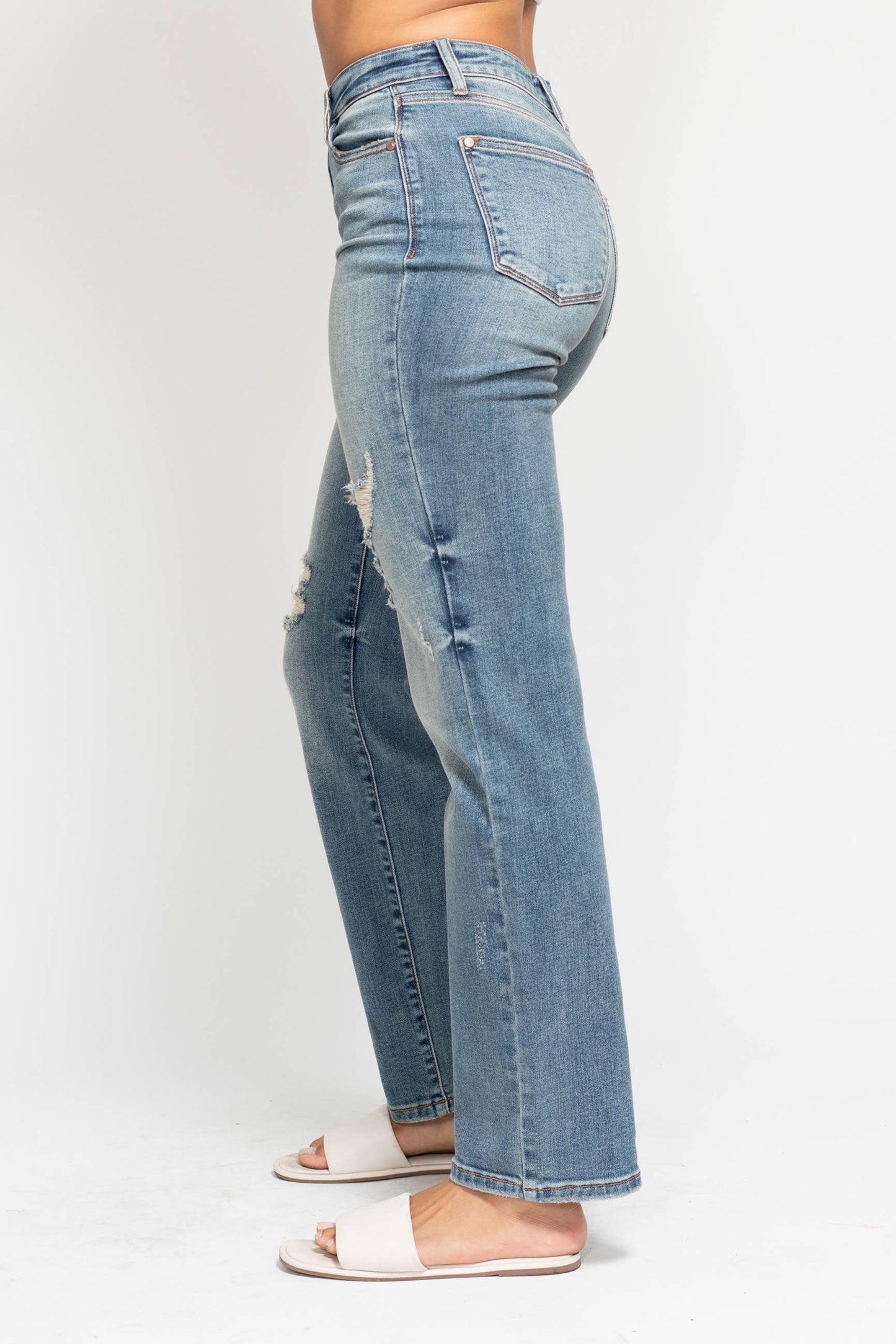 Judy Blue High Waisted Dad Straight Jean