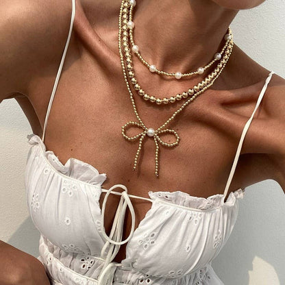 Multilayer Bow Necklace