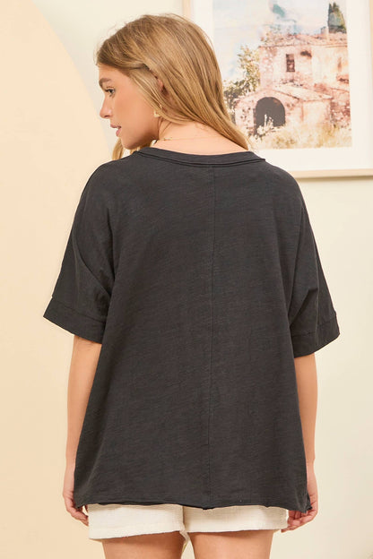 Front Pocket Breathable Cotton Top