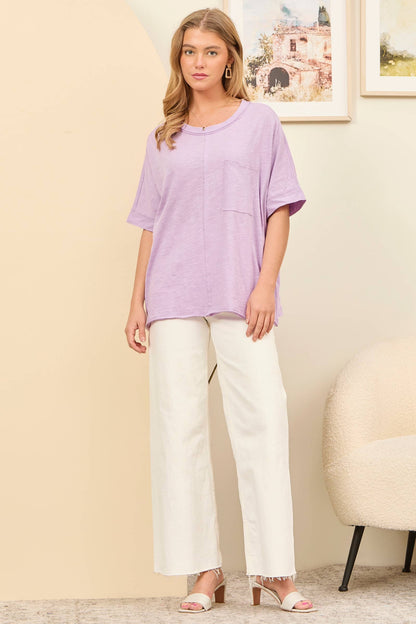 Front Pocket Breathable Cotton Top