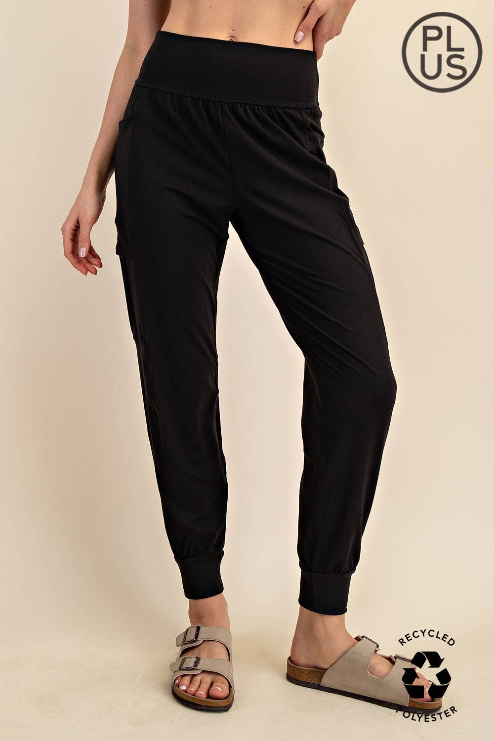 Butter Jogger with Side Pockets - Curvy