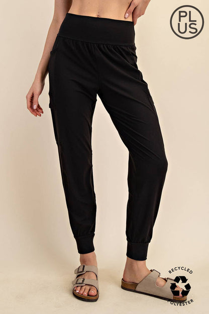 Butter Jogger with Side Pockets - Curvy