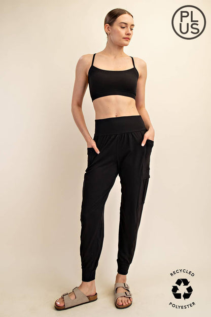 Butter Jogger with Side Pockets - Curvy