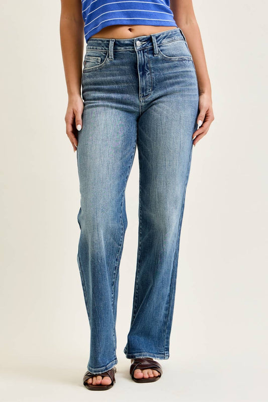 Judy Blue Mid Rise 90s Straight