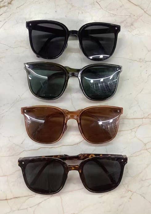 OVERSIZED ACETATE SUNGLASSES