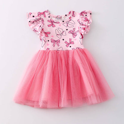 Coquette Bow Tutu Girls Dress