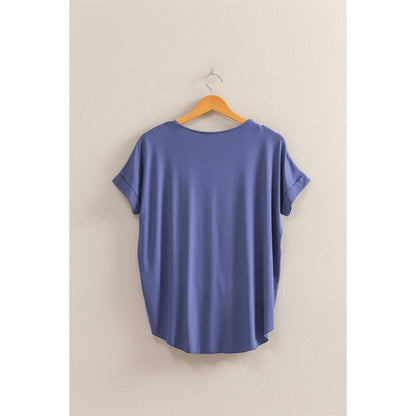 Short Sleeve Surplice Top