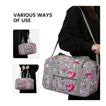 Printed Travel Duffel Bag 20L UnderSeat Storage For Airlines