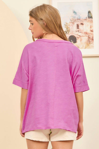 Front Pocket Breathable Cotton Top