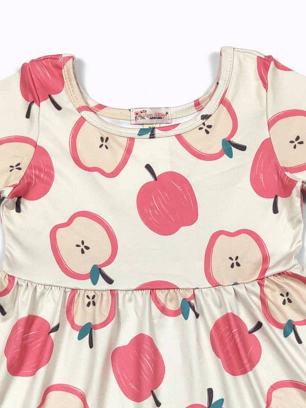 Plaid Apple Girls Dress
