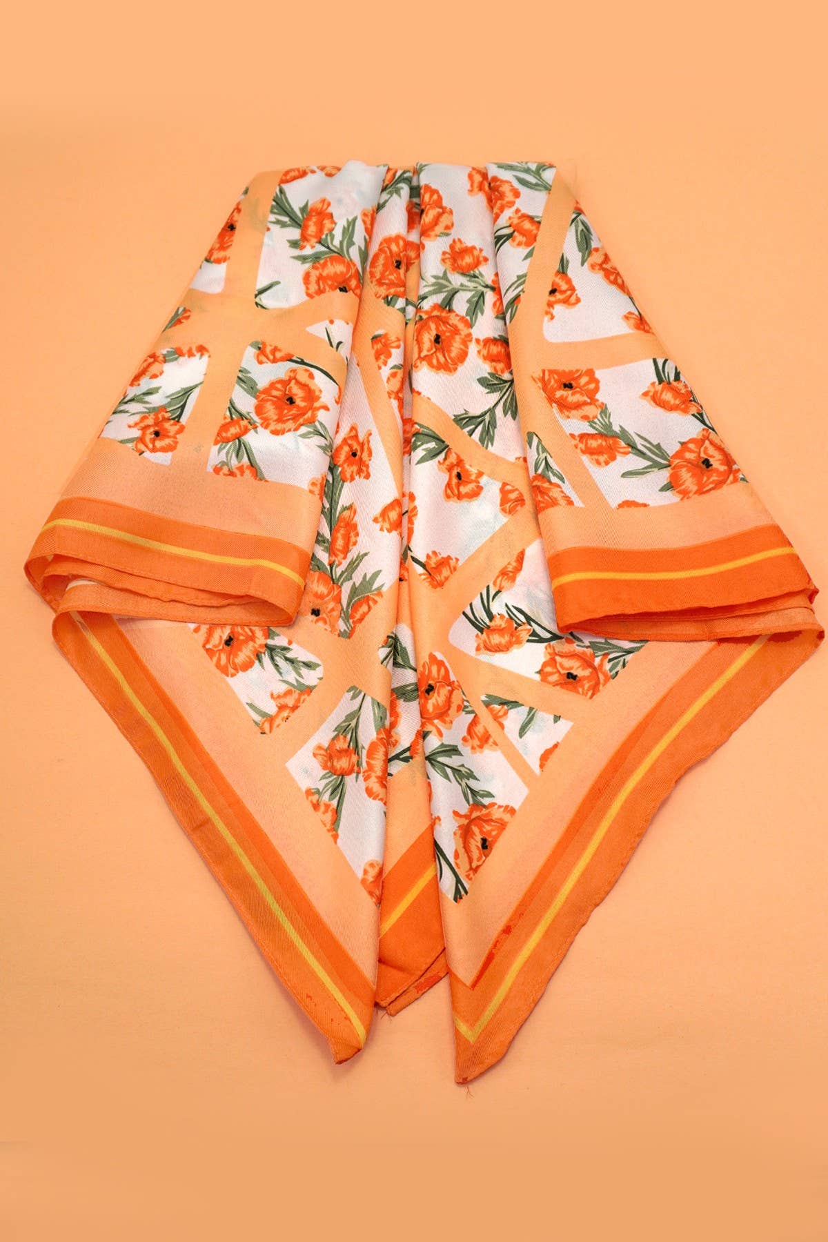 Oversized Floral Print Bandana Scarves