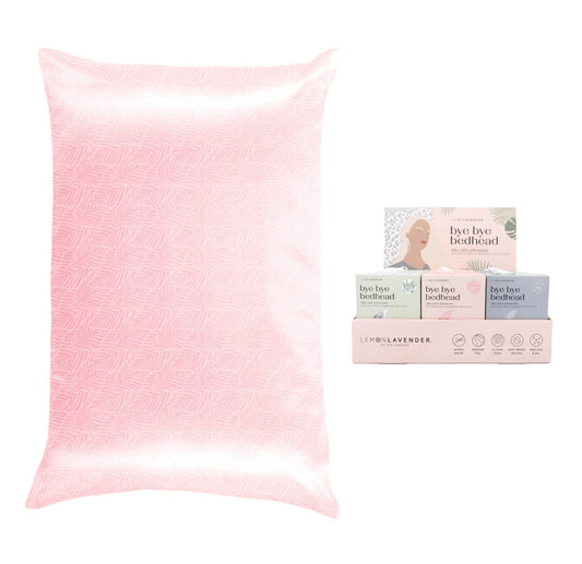 Lemon Lavender Printed Silky Satin Pillowcase Assortment