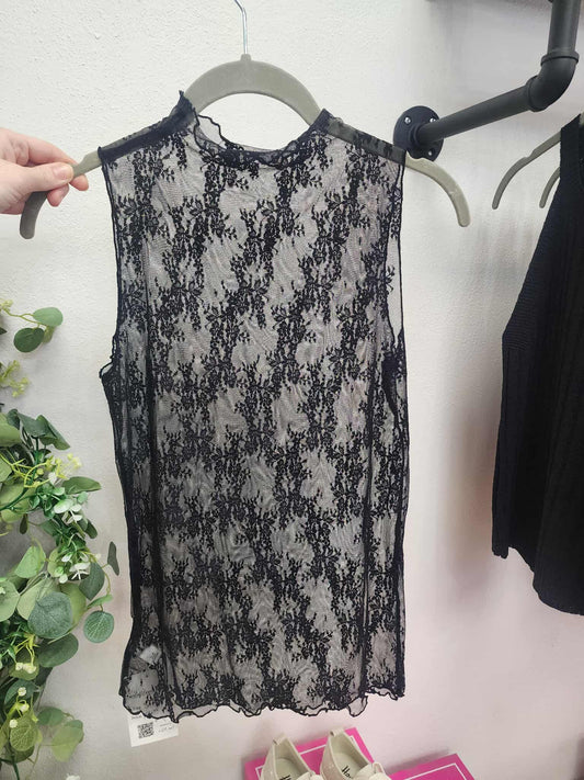 Lace Mesh Layering Tank