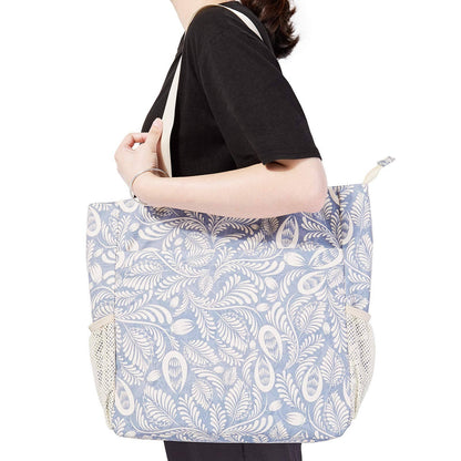 WANDF Water-resistant Beach Shoulder Tote Bag for Women
