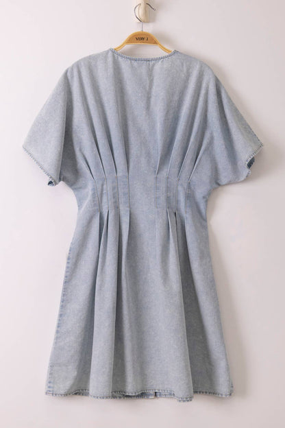 Chambray Mini Dress