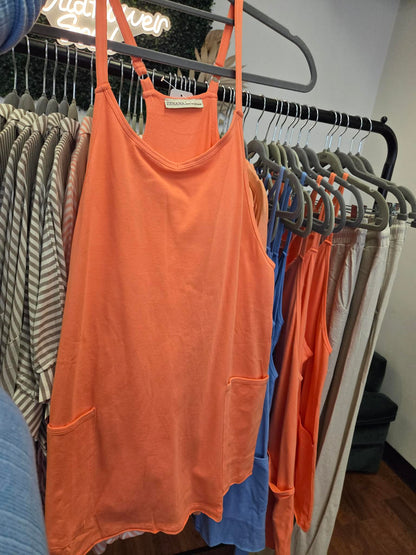 Zenana Coral Romper Dress