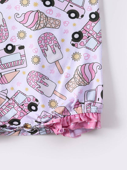 Ice Cream Truck Baby Romper