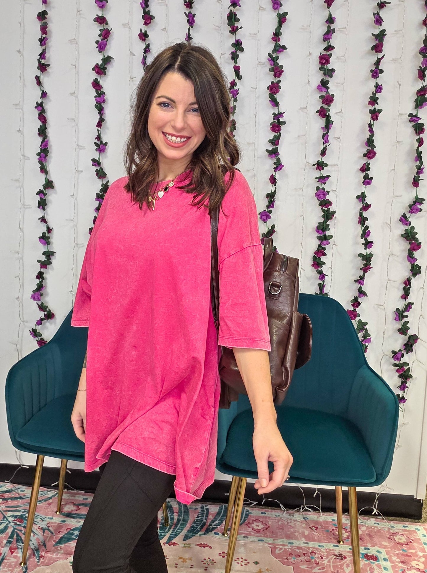 Zenana Oversized Boyfriend Cotton Tee | Plus