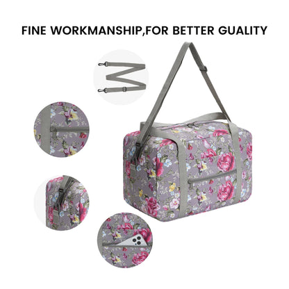 Printed Travel Duffel Bag 20L UnderSeat Storage For Airlines